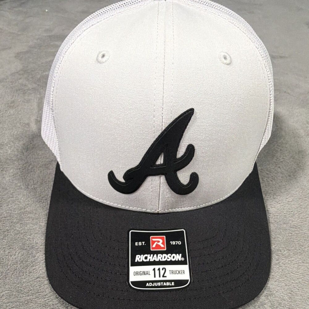 Atlanta Braves Hat With A Raised Leather Letter A